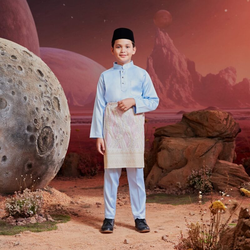 Baju Melayu Kids - Baby Blue