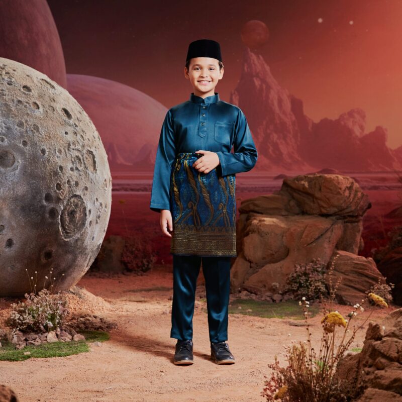 Baju Melayu Kids - Sapphire Blue