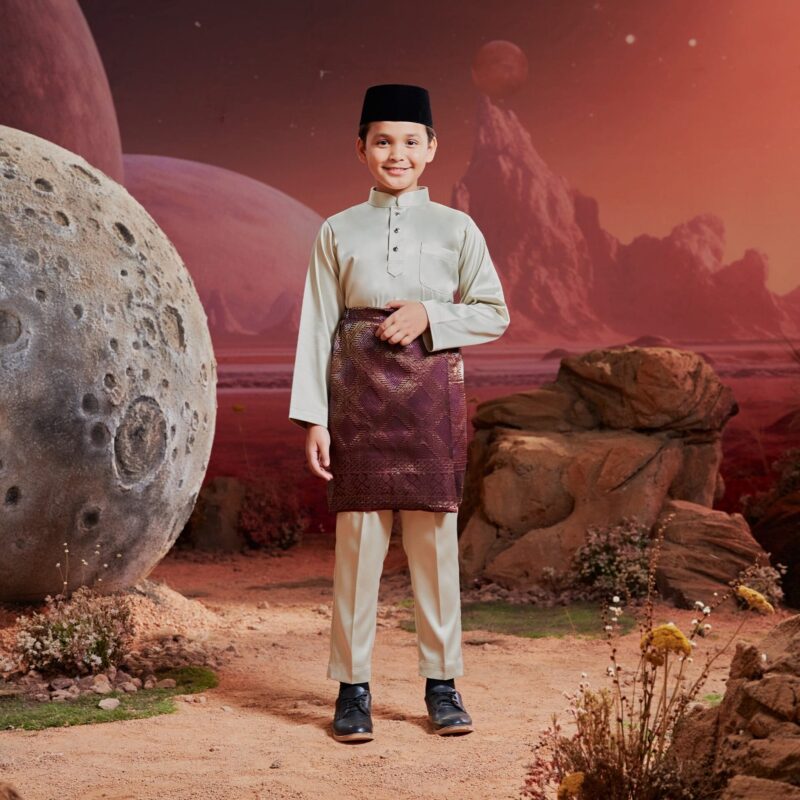 Baju Melayu Kids - Champagne