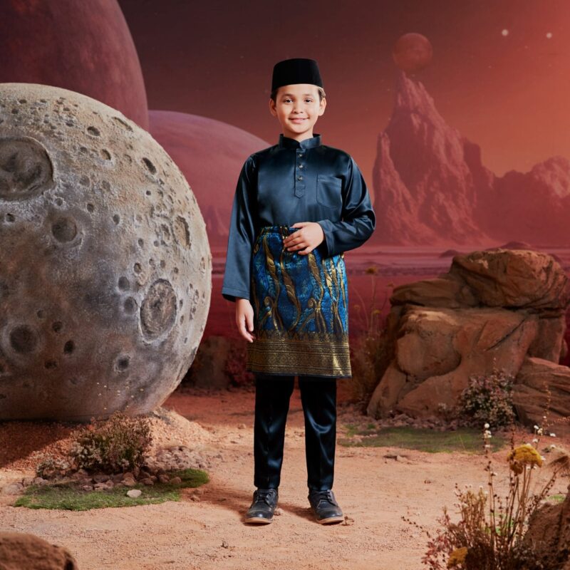 Baju Melayu Kids - Platinum Blue