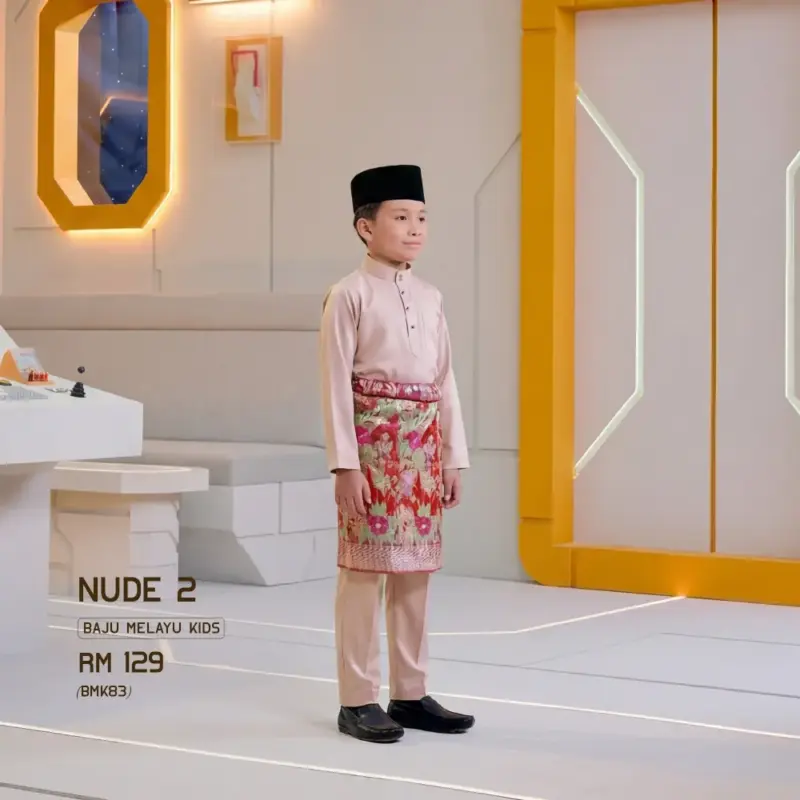 Baju Melayu Kids - Nude 2