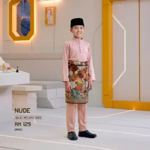 Baju Melayu Kids - Nude