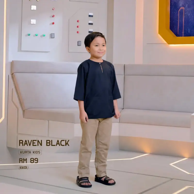 Kurta Kids - Raven Black