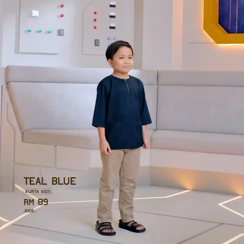 Kurta Kids - Teal Blue