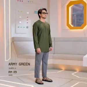 Kurta A - Army Green