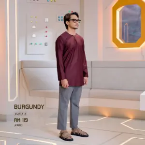 Kurta A - Burgundy