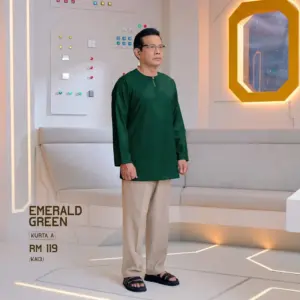 Kurta A - Emerald Green