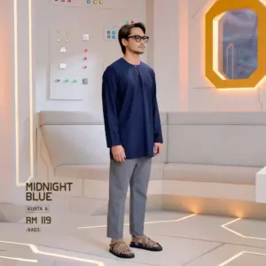 Kurta A - Midnight Blue