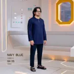 kurta-A-navy-blue
