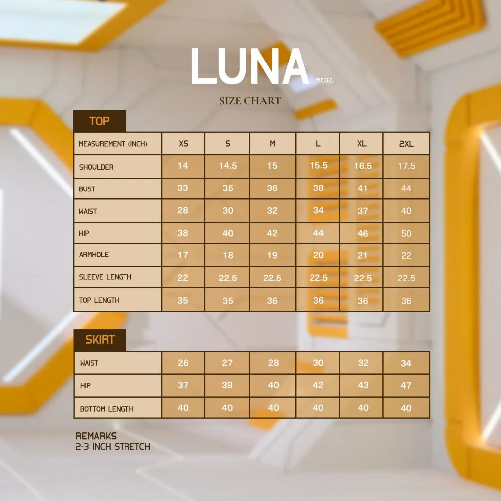 Luna - Ash Brown <p><!-- wp:paragraph --></p> <h4 align="left"><strong>TOP</strong></h4> <p><strong>Kurung Loose Cutting:</strong> A relaxed and breezy silhouette designed for a modest, comfortable drape.</p> <p><strong>V-Neck Collar:</strong> Features a flattering V-neckline for a clean and modern look.</p> <p><strong>Pleated Details:</strong> Styled with unique pleated accents at the sides and sleeves to add texture and dimension.</p> <p><strong>Trimming at Sleeve:</strong> Finished with delicate trimming along the sleeves for a refined touch</p> <p><strong>Back Opening:</strong> Secured with an <strong>invisible zip</strong> at the back for a seamless and polished finish.</p> <p> </p> <h4 align="left"><strong>BOTTOM</strong></h4> <p><strong>Box Pleated Skirt:</strong> A structured skirt featuring classic box pleats that provide elegant volume and movement.</p> <p><strong>Half Waistband:</strong> Designed with a half-elasticated waistband to ensure a comfortable and flexible fit.</p> <p><!-- /wp:paragraph --></p> Luna - Ash Brown