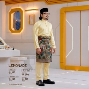 Baju Melayu Slim Fit - Lemonade