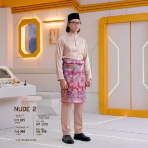 Baju Melayu Slim Fit - Nude 2