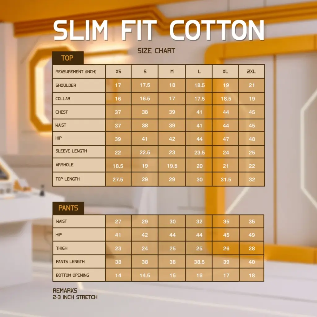 Baju Melayu Slim Fit ( Cotton ) - Horlick