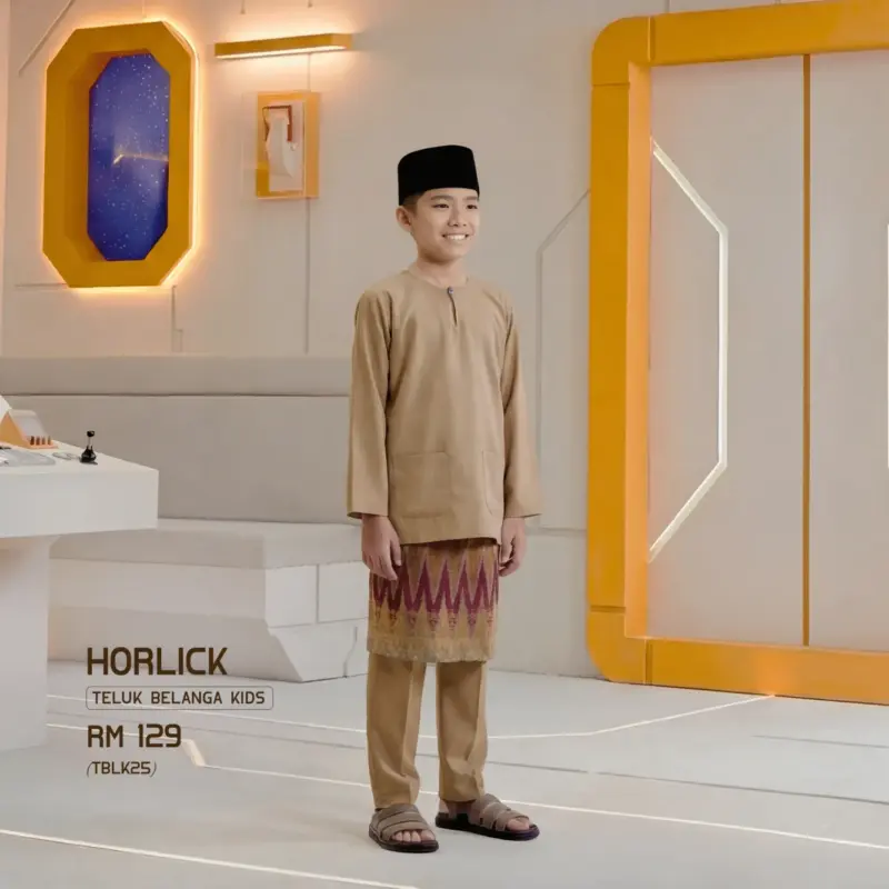 Baju Melayu Teluk Belanga Kids - Horlick