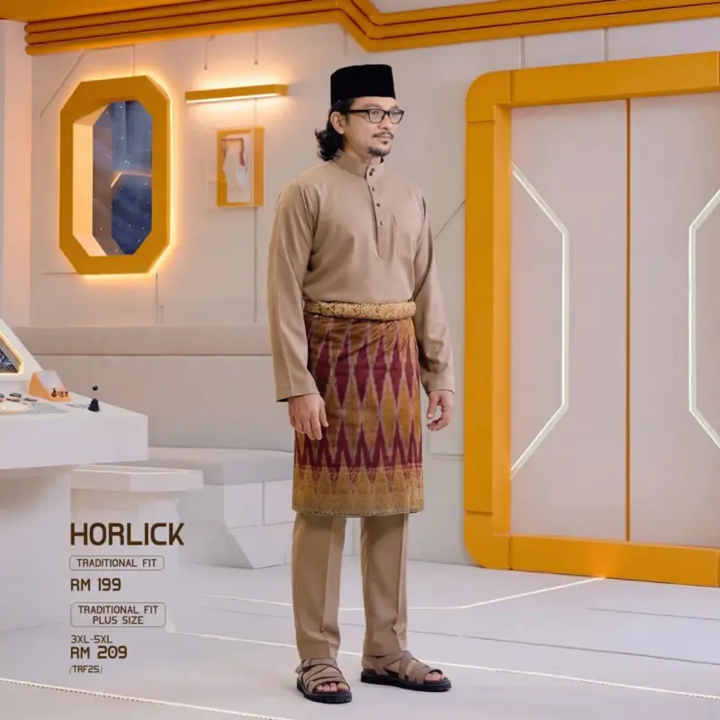 Baju Melayu Traditional Fit - Horlick