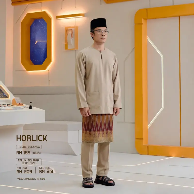 Baju Melayu Teluk Belanga Plus Size - Horlick